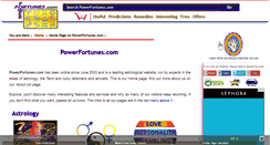 Desktop Screenshot of powerfortunes.com