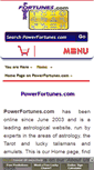Mobile Screenshot of powerfortunes.com
