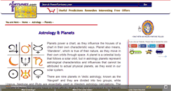 Desktop Screenshot of planets.powerfortunes.com