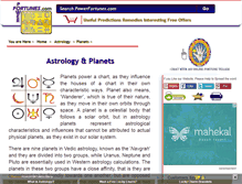 Tablet Screenshot of planets.powerfortunes.com